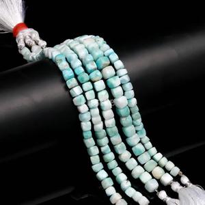 Cuentas Sueltas de Larimar Azul Natural, Forma Cúbica Facetada, 6mm, 8 Pulgadas, para la Fabricación de Joyas - Marca Lustre, Modelo LD - Product Image 5