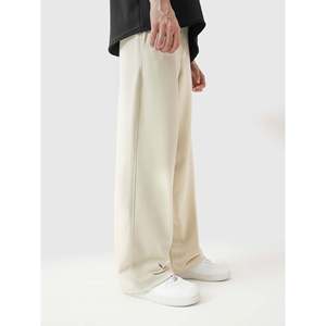 Pantalones de Negocios Holgados para Hombre, Cintura Elástica, Logotipo Personalizable, Franja Lateral, Transpirables, para Primavera - Product Image 1