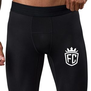 Leggings de compression pour hommes noirs, pantalon extensible, couche de base athlétique pour la salle de sport, l'entraînement, la course à pied, la forme physique et les performances sportives - Product Image 3