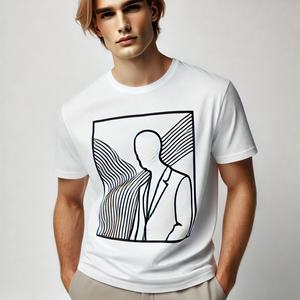 Camisetas de Verano para Hombre, Estilo Moderno, Alta Calidad, 100% Algodón, Diseño con Letras, Corte Regular Formal, Impresión Ecológica en Serigrafía - Product Image 4