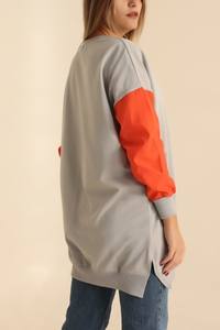 เสื้อสเวตเชิ้ตผ้าฟลีซสำหรับผู้หญิง Ever Glow Long พร้อมกระเป๋า  รักษ์โลก กันน้ำ  ออกแบบได้ตามต้องการ  โลโก้ด้านหน้า/หลัง คอ แขนขวา - Product Image 6