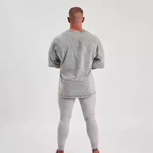 Nouveau design été lâche T-Shirts grande taille col rond couleur unie à manches courtes respirant hommes T-Shirts en gros - Product Image 6