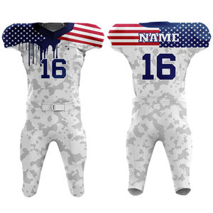 Tenues de football américain à impression numérique, taille adulte, ensemble de compression pour équipe et club, antibactérien, séchage rapide, respirant - Product Image 1