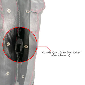 Chaleco de cuero de nuevo diseño, chaleco de bajo precio para hombre, gran oferta, Chaleco de cuero genuino sin mangas para hombre de buena calidad - Product Image 6