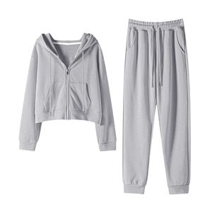 Chándal deportivo de talla grande para mujer, ropa deportiva de algodón transpirable - Product Image 2