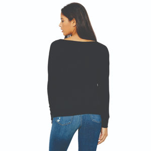 Camisetas de Manga Larga de Forro Polar para Mujer al por Mayor, Color Sólido, Casual, Moda Urbana, Nueva Llegada, Colores y Tallas Personalizadas OEM - Product Image 2