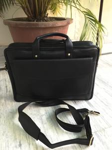 Luxury Travel Genuine Leather <b>Messenger</b> Black Briefcase Sling Office <b>Mens</b> Business Shoulder Laptop <b>Bag</b> for 15 Inch <b>Men</b> Logo - Product Image 4