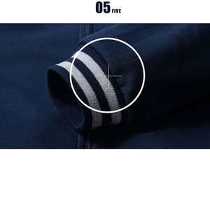 Nueva llegada OEM de moda de los hombres de algodón transpirable chándal conjunto Durable mejor diseño con logotipo personalizado Slim Fit chándal para el invierno - Product Image 6