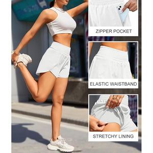 Nuevo diseño de pantalones cortos con bolsillos laterales para mujer, algodón transpirable, patrón básico cómodo, pantalones cortos de mujer de alta calidad personalizables - Product Image 5