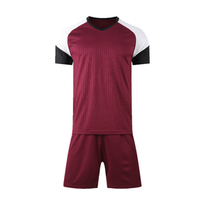 Benutzer definierte schnell trocknende atmungsaktive Fußball trikot Hochwertige Uniform-Sets 100% Baumwolle Polyester Sport bekleidung Erwachsene Uniformen Set 2022 - Product Image 1