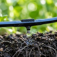 Ruban goutte-à-goutte plat de 16 mm à économie d'eau de précision, uniformité à 95 %, ligne d'irrigation goutte-à-goutte compensatrice de pression pour une culture efficace
