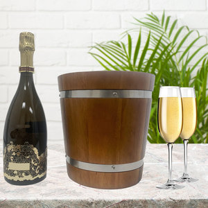 Dernier modèle de seau à glace en bois Bar et fêtes durables Seau à glace en bois de taille personnalisée pour les clubs Vente en gros Prix d'usine - Product Image 3