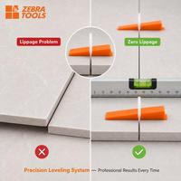 Clips de nivellement pour carreaux Zebra 2 mm, 100 pièces, entretoises de remplacement pour des lignes de joint lisses sur les carreaux de sol et de mur de la salle de bain et de la cuisine