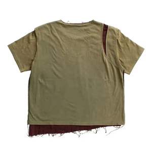 Camiseta holgada estampada para hombre, 100% algodón, camisetas de verano de gran tamaño Vintage personalizadas para hombre, parche desgastado Embordiry - Product Image 5