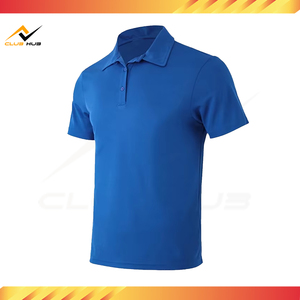 Camisas Casuales para Hombre, 100% Poliéster, Transpirables, de Secado Rápido, con Bolsillo, Manga Corta, Tejido de Punto, Color Liso, Hechas a Medida - Product Image 6