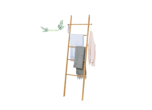 Best Sales 2025 Fashion and Natural Bamboo <b>Ladder</b> Bath <b>Towel</b> Rack Hanging Clothes at Bathroom, Bedroom - Product Image 3
