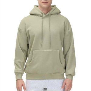 Pull à capuche à motif uni imprimé personnalisé pour hommes Sweats à capuche en coton et polaire thermique d'hiver pour hommes Sweats à capuche pour hommes - Product Image 4