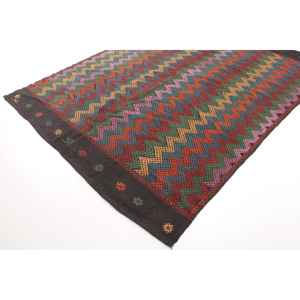 Alfombra de 7x9.2 pies, Alfombra Turca Vintage Grande, Alfombra de Lana Roja - Product Image 2