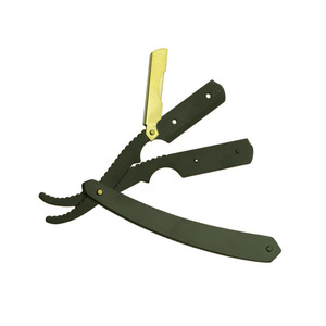 Rasoir à lame simple UBI Professional Barber pour hommes, noir, acier haute teneur en carbone premium, lame remplaçable - Product Image 4