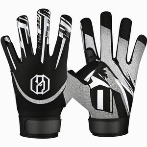 Gants de football américain Strong Grip Gants de football américain pour jeunes Toutes tailles Meilleure adhérence Paume avec logo personnalisé Football américain - Product Image 6