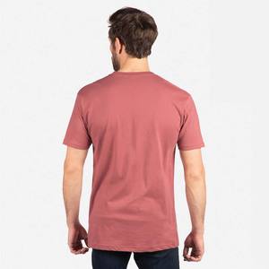 Camiseta Ligera para Mujer, Color Granate, Manga Corta, Mezcla Triple, Estilo Básico - Product Image 6