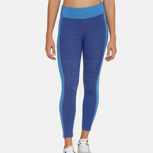 Leggings de fitness pour femmes - Taille mi-haute, respirants et à séchage rapide, en Spandex/Polyester, longueur genou, pour l'entraînement et les activités sportives - Product Image 1