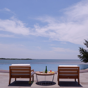 Cattalina Moana Silla de jardín de madera de teca de alta calidad para exteriores, con espuma suave para embellecer su sala de estar - Product Image 4