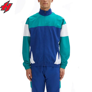 High Quality Winter Sportswear Windproof Drawstring Jacket and <b>Pants</b> Patchwork Polyester Men Windbreaker Jacket Sets Lightweight - Product Image 2