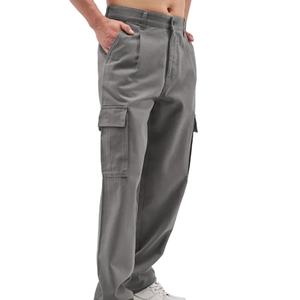 Pantalones Cargo para hombre, pantalones largos de lona con múltiples bolsillos de talla grande, pantalones de moda, pantalones ligeros de algodón para hombre - Product Image 1