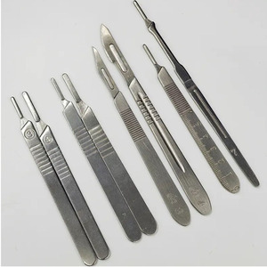 Mango de Bisturí de Acero Inoxidable, Mango Largo para Bisturí, Soporte para 4 Cuchillas de amrid surgical - Product Image 3