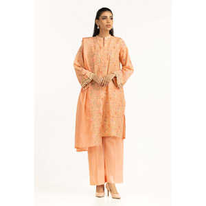 IUSTKSD-1051 Conjunto de 3 Piezas para Jardín con Estampado y Bordado Schiffli, Colección de Verano - Product Image 4