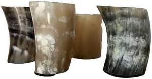 Verre à shot traditionnel fait à la main en corne de buffle naturelle de haute qualité pour les rituels de boisson culturelle à prix de gros en provenance d'Inde - Product Image 5