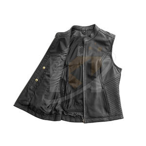 Chaleco de cuero transpirable cálido de invierno para mujer, ropa informal, precio razonable, Chaleco de cuero para mujer - Product Image 4