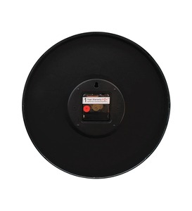 Horloge murale moderne silencieuse à aiguilles en quartz à affichage unique, noire, alimentée par piles, idéale pour la décoration de bureau - Product Image 6