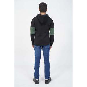 Sudadera con Capucha para Hombre Unze London KWANG, Ligera, Tejida, Diseño Sólido, Antiarrugas, Antiretráctil, Tallas XXS a 5XL, con Cierre - Product Image 3