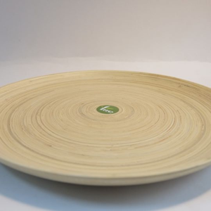 Assiette en bambou filé écologique pour ustensiles de cuisine prix de gros fabriquée au Vietnam Assiette de service en bambou enroulé - Product Image 6