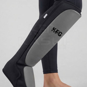 Protège-tibias classiques pour l'entraînement de boxe pour hommes, sangles réglables, cuir PU, antidérapants, légers, pour la boxe, le kickboxing, les arts martiaux, la salle de sport - Product Image 4