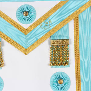 Delantal masónico de guardián Junior personalizado de alta calidad al por mayor de algodón Regalia bordado Lodge Collar con logotipo personalizado - Product Image 3