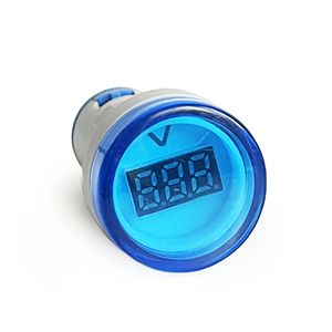 AEK-Tech BJ-22VMS Mini voltmètre numérique AC 22 mm 60-500 V LED bleu - Product Image 3