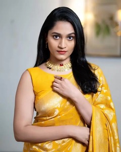 KASTURI Georgette Silk Saree con Zari Work Motivos tradicionales para mujer-Ropa de fiesta Todas las estaciones - Product Image 6