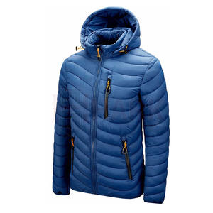 Nouvelle mode manteaux d'hiver rembourrés hommes ou femmes grande taille vestes bouffantes zippées coupe ajustée poches zippées légères Style de rue - Product Image 2