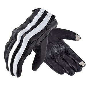 Gants de protection en cuir pour moto vintage Cafe Racer personnalisés pour hommes/Gants de protection classiques en cuir pour moto hommes - Product Image 4