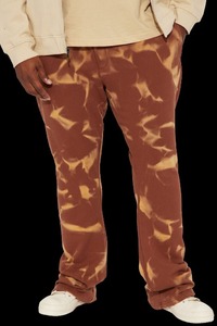 Vente en gros de pantalons de jogging en éponge française avec logo personnalisé taille moyenne vêtements de rue évasés décontractés experts en vêtements de rue fabriqués Hip Hop - Product Image 6