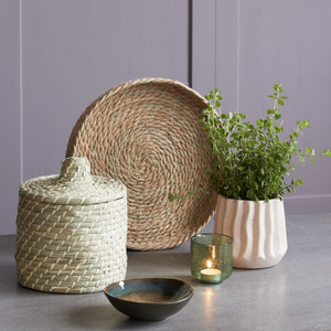 Ensemble de paniers de rangement de cuisine flexibles écologiques faits à la main de haute qualité bol de fruits en jonc de mer tissé pour la lessive affichage de fruits - Product Image 5