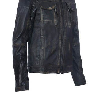 Vestes en cuir pour hommes de haute qualité, confortables et très vendues, faible MOQ, 100% cuir véritable, veste en cuir pour hommes - Product Image 5