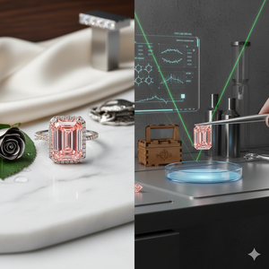 ออโรร่า โรส เพชรสีชมพูแฟนซีทรงเอเมอรัลด์ 16 กะรัต VS1 ผลิตในห้องปฏิบัติการ ได้รับการรับรองจาก IGI - Product Image 4