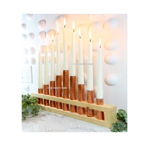 Luxury Vintage Style Wooden Candle Holder Diwali Decorations for Home Candle Wood Candle Wedding Decoration Candles Holder Home - Product Image 2