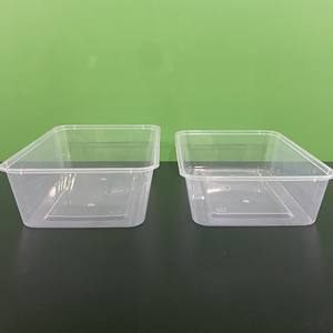 Cheapest price Made in Vietnam BPA free Transparent Injection Rectangle Disposable 750ml Plastic Food Container <b>with</b> <b>Lids</b> - Product Image 4