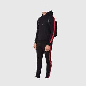 Service ODM - Survêtement décontracté à capuche pour homme, uni, respirant, léger, en coton/polyester 100%, impression de logo personnalisée - Product Image 3