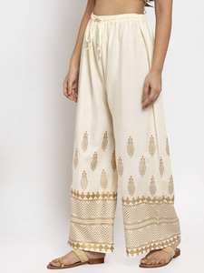 Indian Handmade Rayon Palazzo <b>Pants</b> Stitching Palazzo <b>Pants</b> for <b>Women</b> - Product Image 3